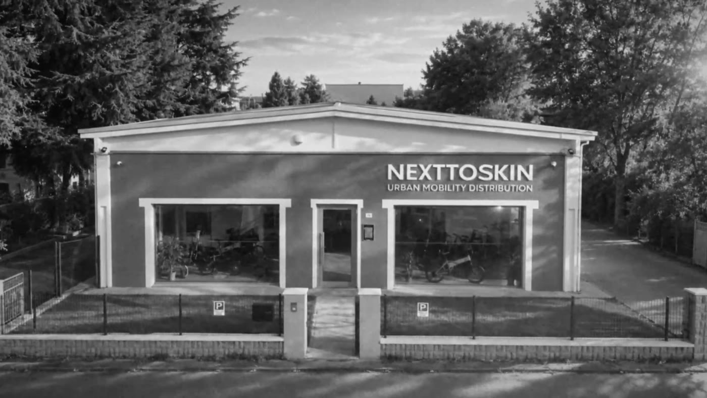 L'insegna NEXTTOSKIN Urban Mobility Distribution
